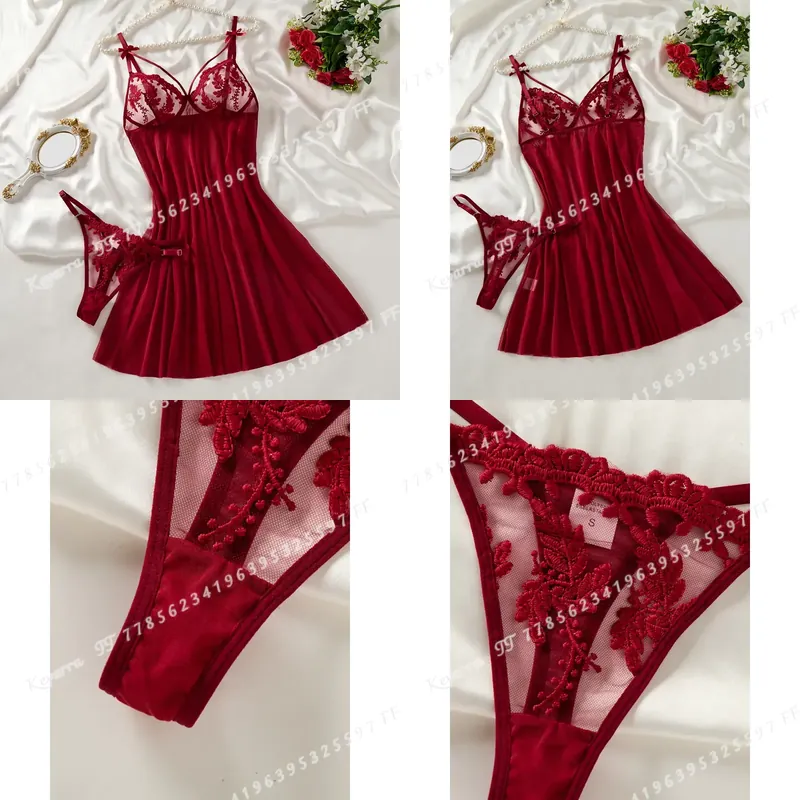 Embroidery Design - Wine Red Women's Country Style Wheat