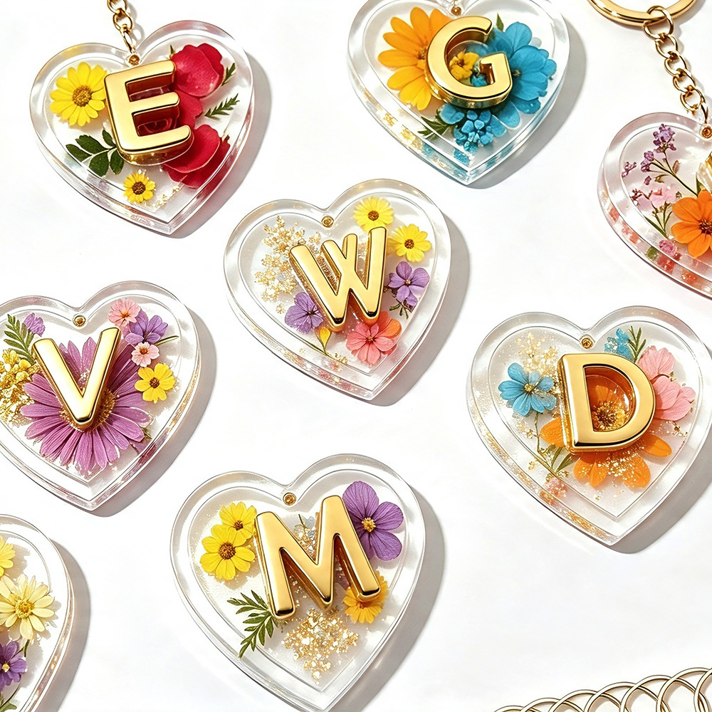 Embroidery Charm - Complete 26 Letters & Heart Silicone