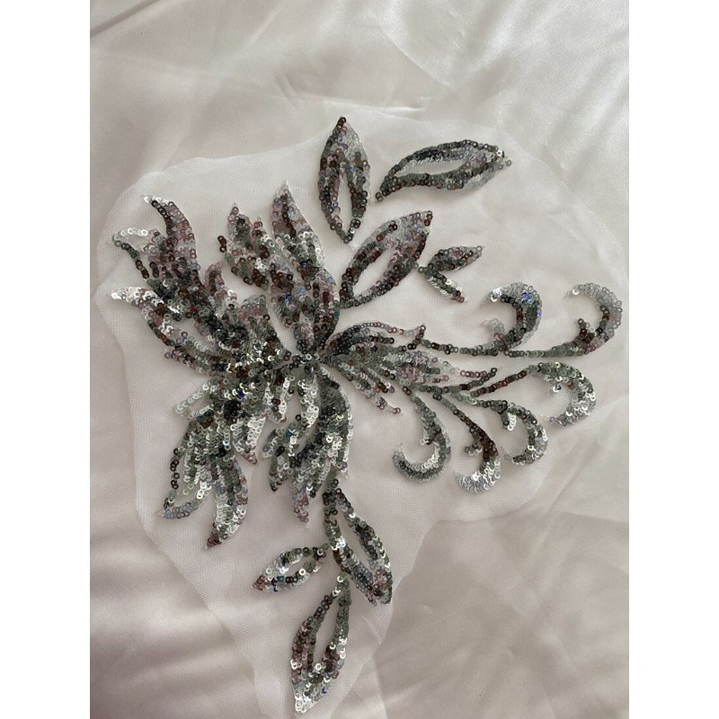 Embroidery Underlay - Lace Embroidery Mesh Sequin Flower Patches