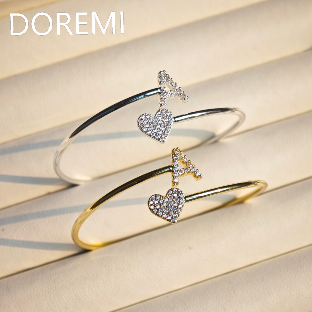 Embroidery Charm - DOREMI 9mm Initial Letter Personalized Staggered