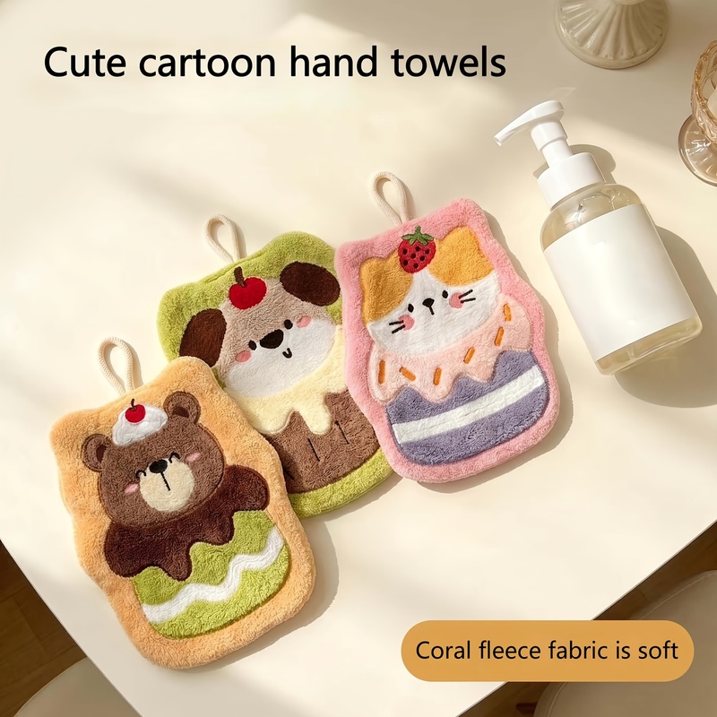 Embroidery Towel - Cure Cake Animal Wiping Towel Embroidery
