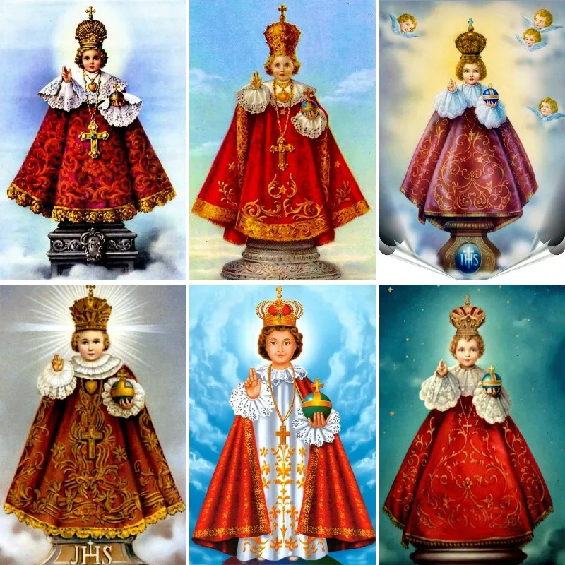 Infant Jesus of Prague Diamond - Embroidery Jesus ulasan dan harga