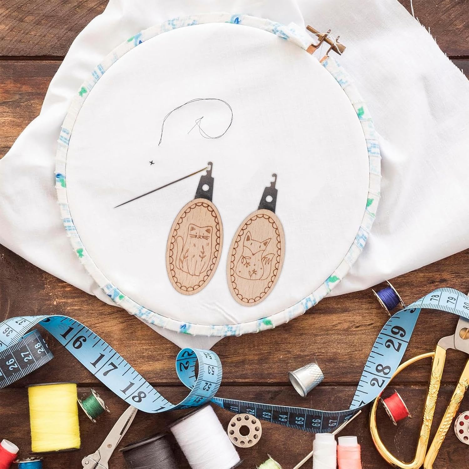 2pcs/set Needle Threaders Easy - Embroidery Software ulasan dan harga