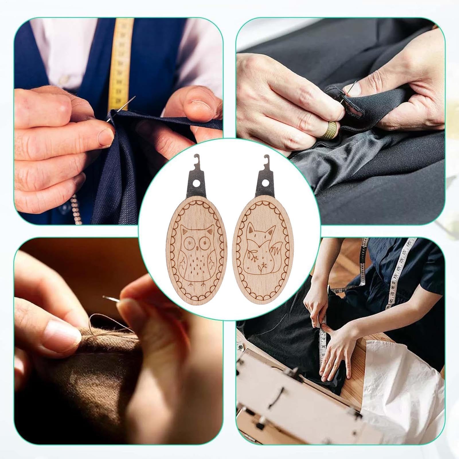 2pcs/set Needle Threaders Easy - Embroidery Software ulasan dan harga