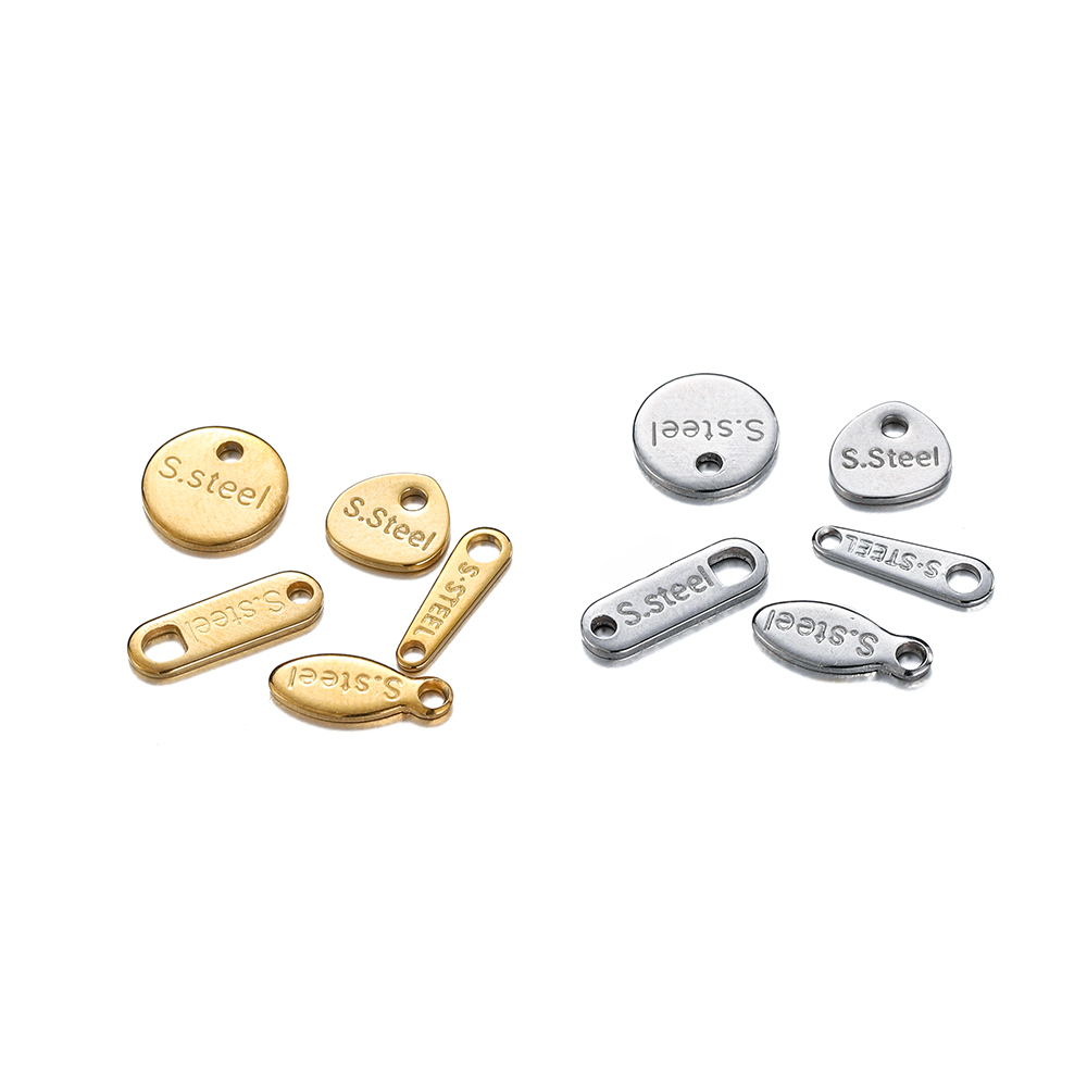 20/50pcs Stainless Steel Gold  - Embroidery Charm ulasan dan harga