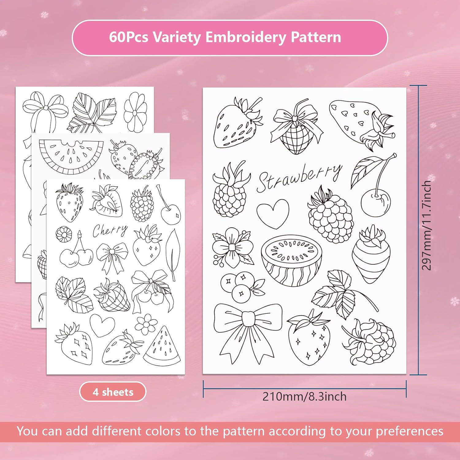 Pre-Printed Strawberry Stick a - Embroidery Software ulasan dan harga