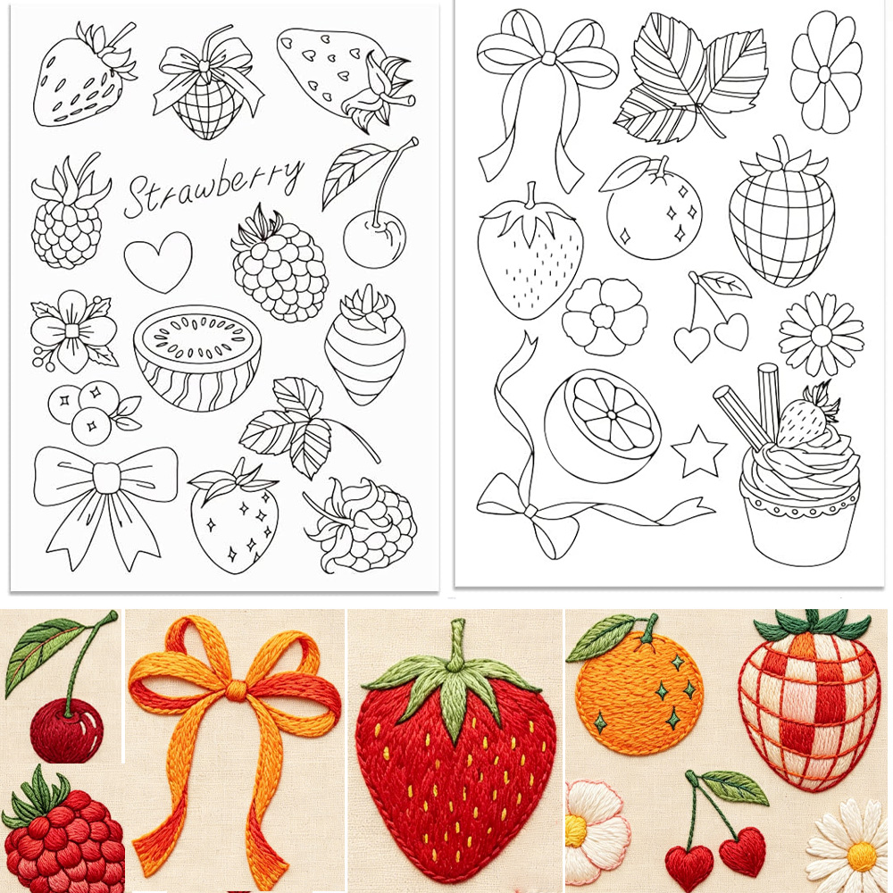 Pre-Printed Strawberry Stick a - Embroidery Software ulasan dan harga