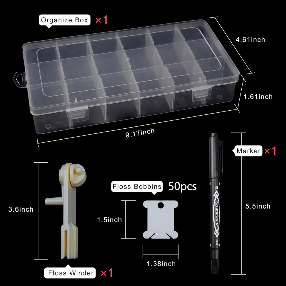 Embroidery Floss Organizer 18  - Embroidery Software ulasan dan harga