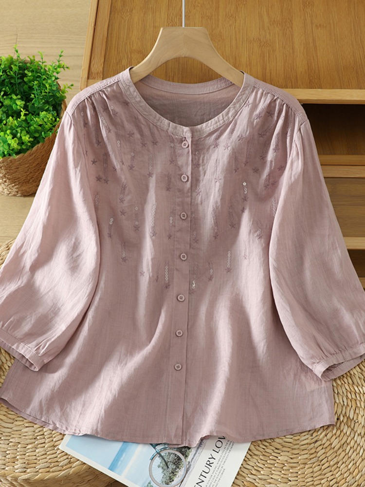 Retro Glitter Embroidery Linen - Embroidery Artist ulasan dan harga