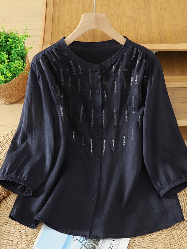 Retro Glitter Embroidery Linen - Embroidery Artist ulasan dan harga