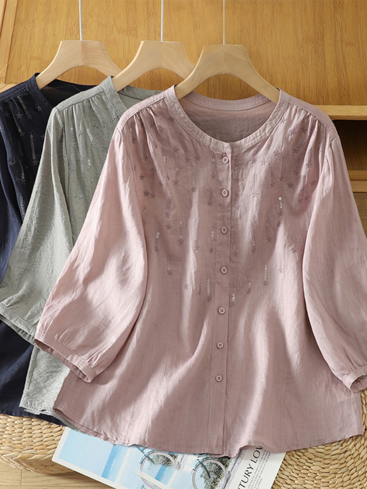 Retro Glitter Embroidery Linen - Embroidery Artist ulasan dan harga