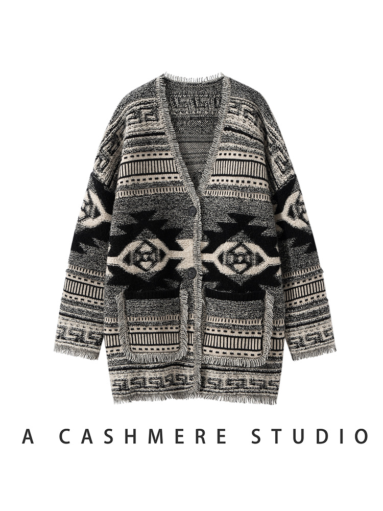 Bohemian Women's Cardigan Swea - Embroidery Towel ulasan dan harga
