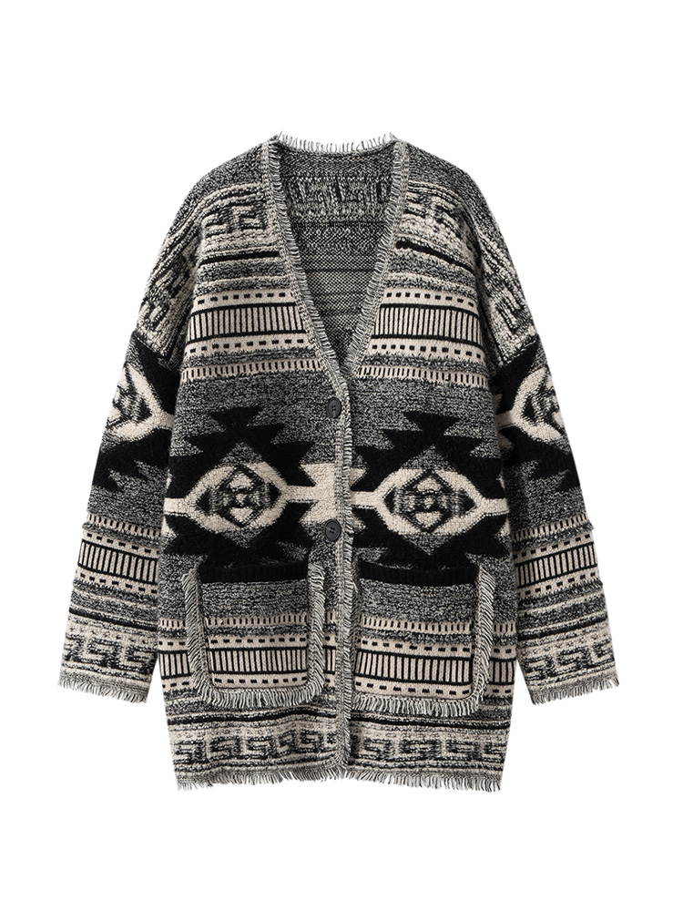 Bohemian Women's Cardigan Swea - Embroidery Towel ulasan dan harga