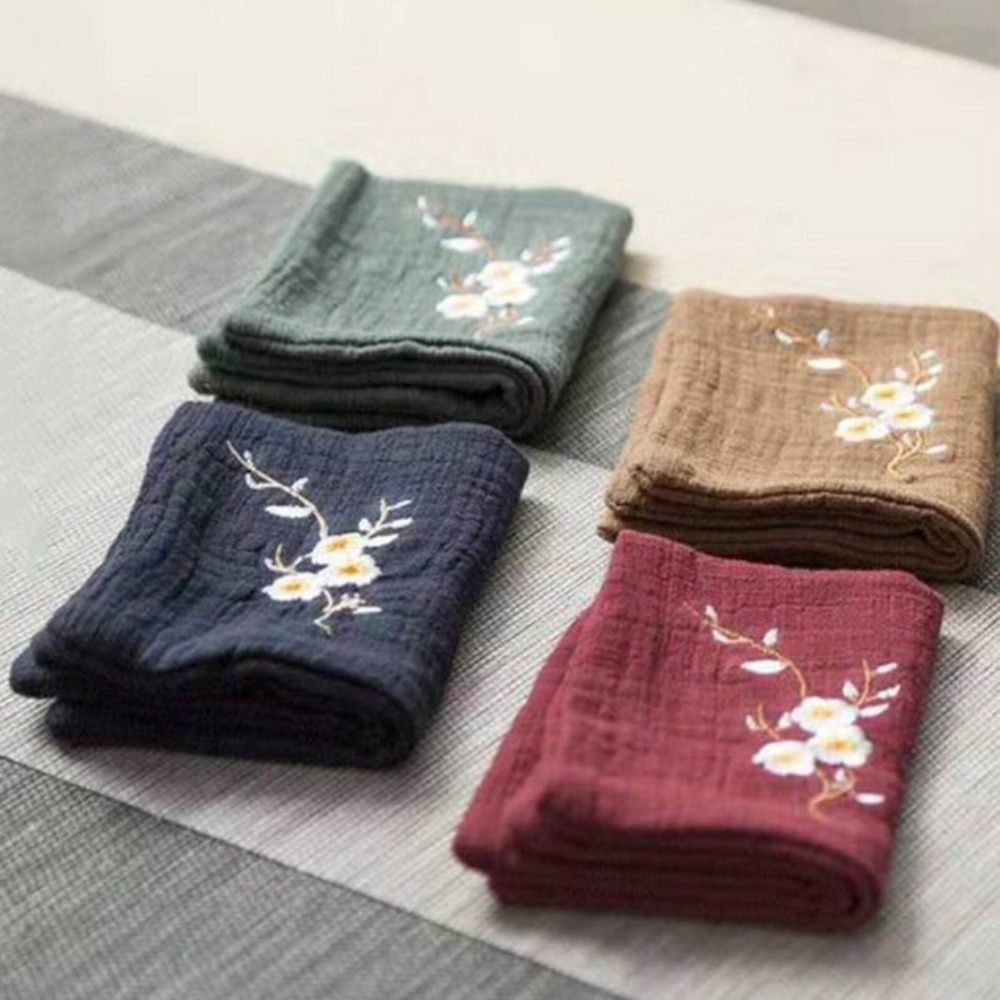 Practical Cotton Tea Cloth Lig - Embroidery Towel ulasan dan harga