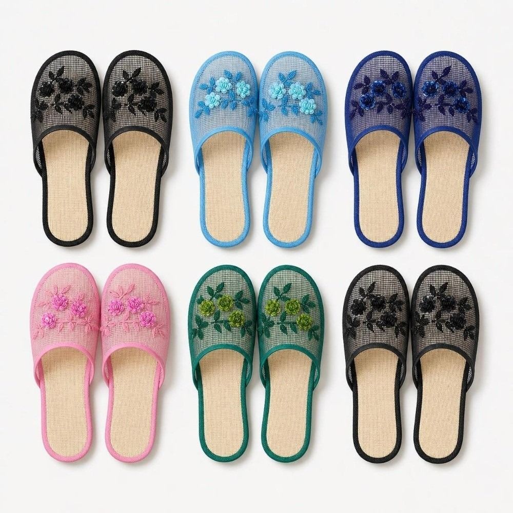 Casual Flower Embroidery Mesh  - Embroidery Underlay ulasan dan harga