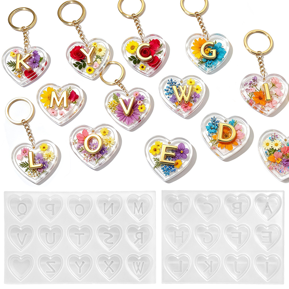 Complete 26 Letters & Heart Si - Embroidery Charm ulasan dan harga