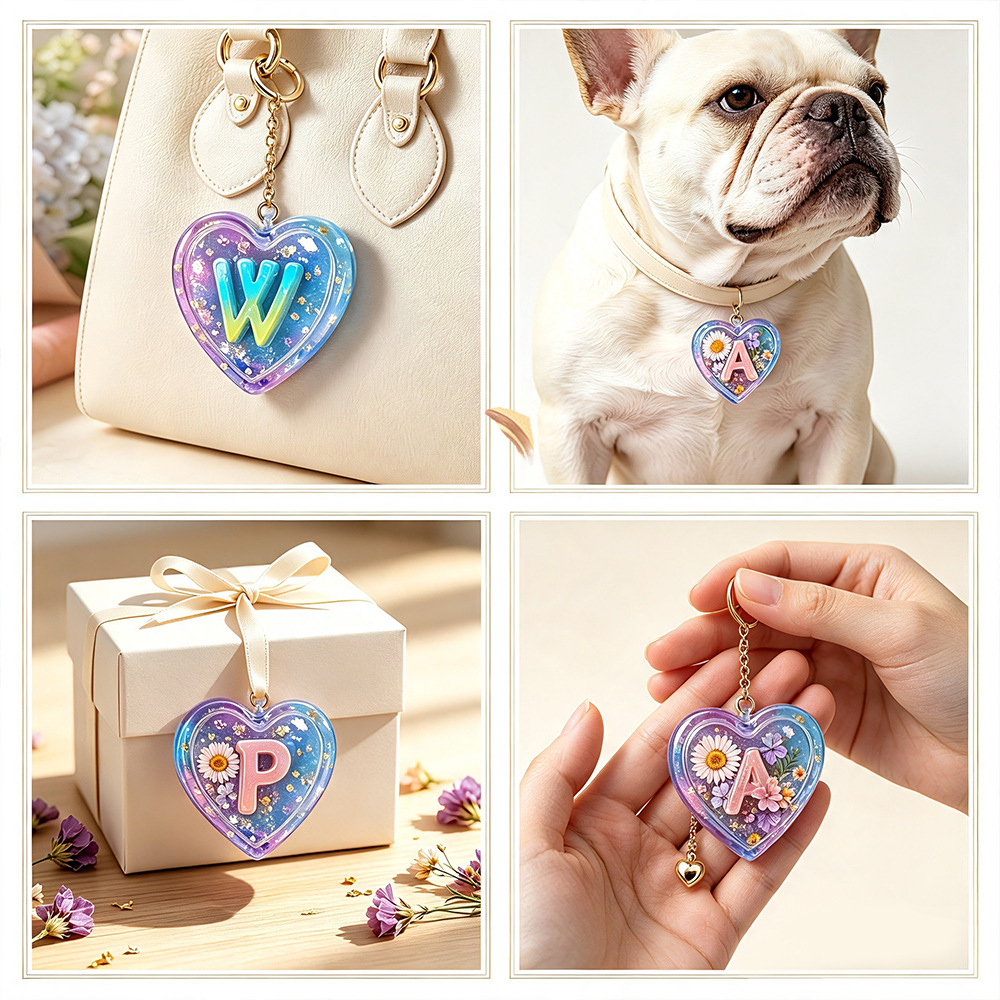 Complete 26 Letters & Heart Si - Embroidery Charm ulasan dan harga