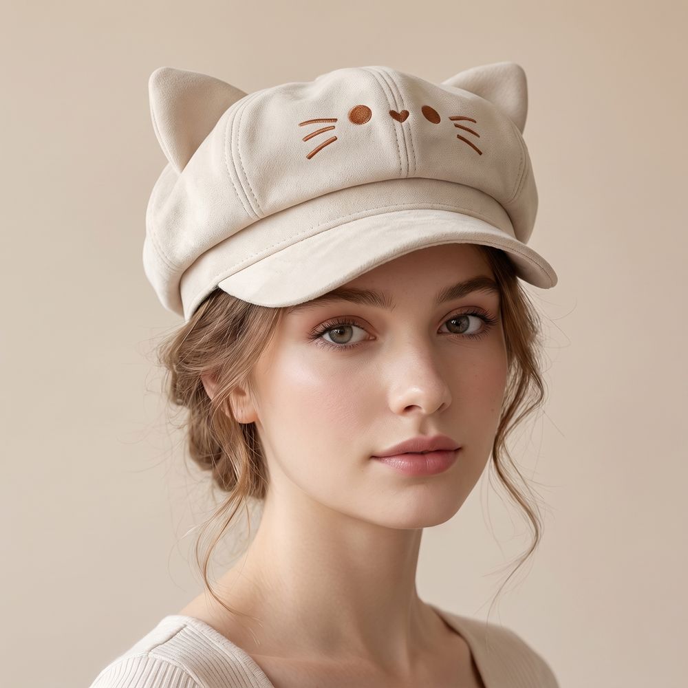 Cute Embroidery Embroidered Ca - Embroidery Artist ulasan dan harga