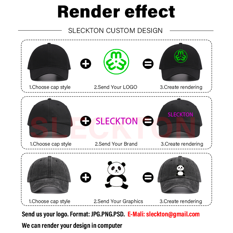 SLECKTON Custom Hat Logo Embro - Embroidery Design Logo ulasan dan harga