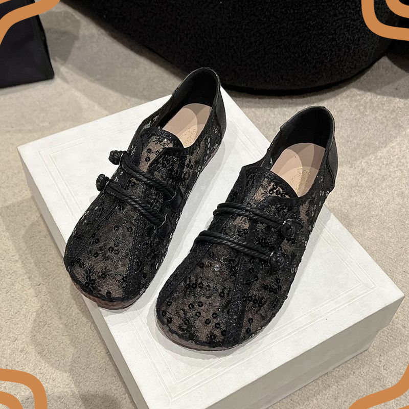 Retro Womens Shoes Exquisite A - Embroidery Design ulasan dan harga