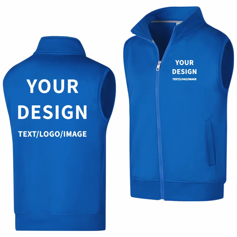 Monochrome Velvet Warm Vest, C - Embroidery Design Logo ulasan dan harga