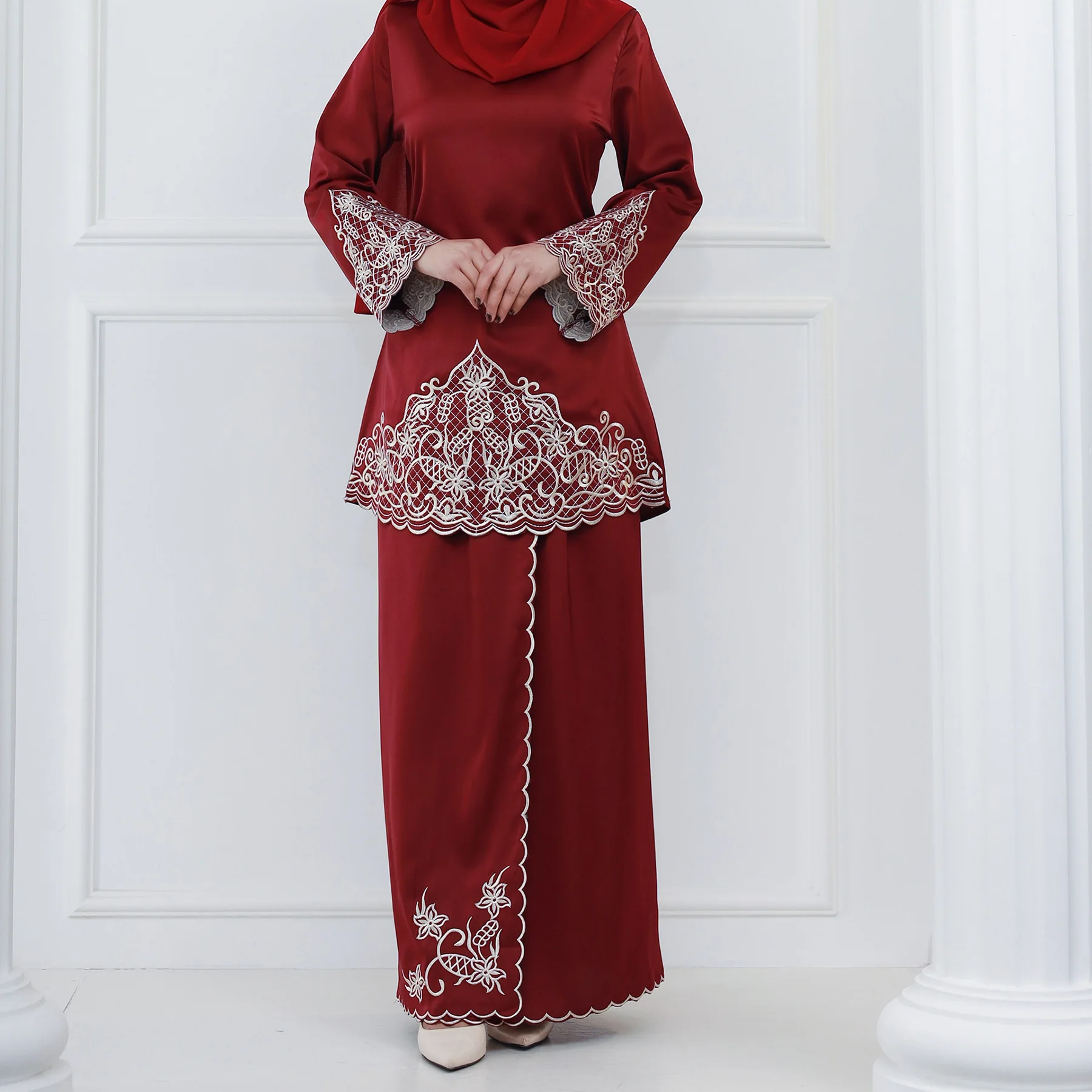 Turkey Ramadan Muslim Sets Wom - Embroidery Baju ulasan dan harga