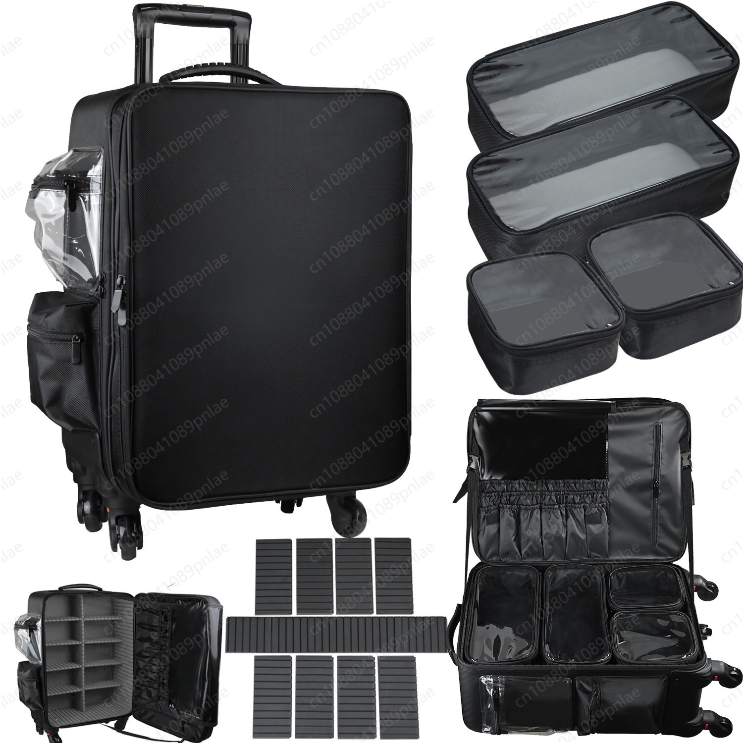 Large-capacity Trolley Cosmeti - Embroidery Artist ulasan dan harga