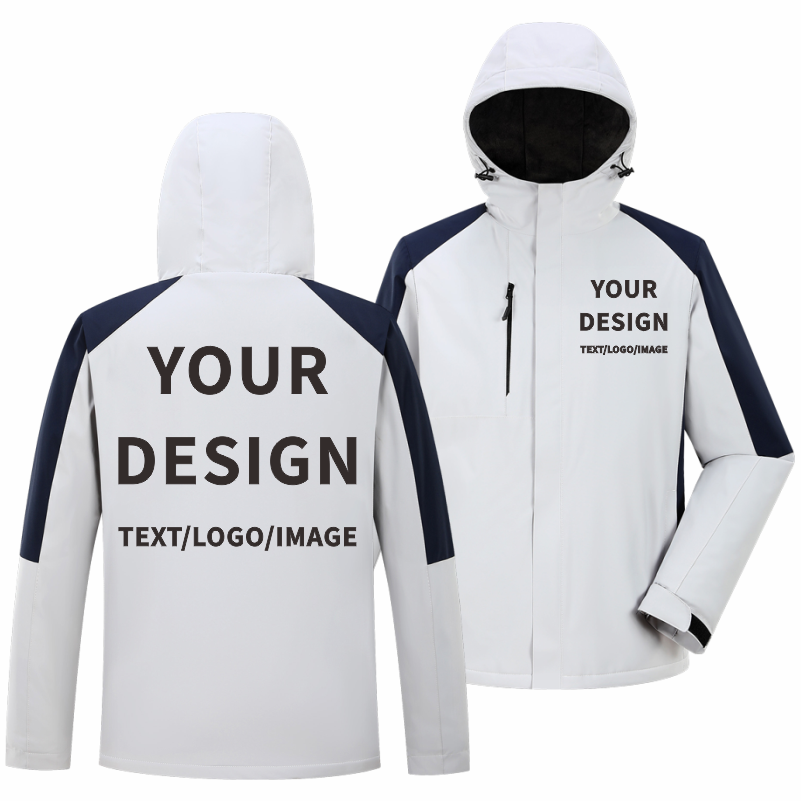 Winter Casual Jacket Custom Co - Embroidery Design Logo ulasan dan harga