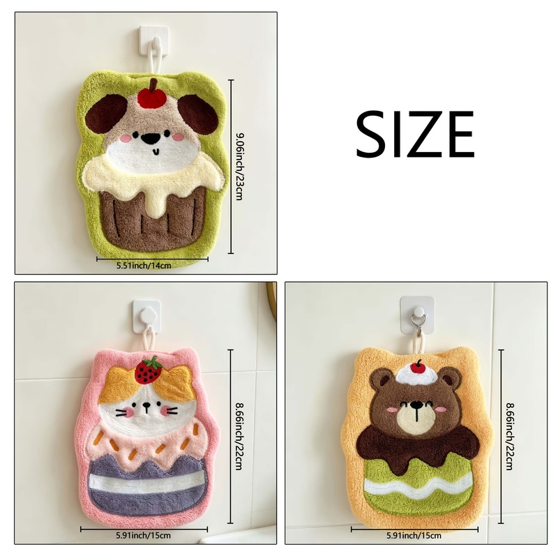 Cure Cake Animal Wiping Towel  - Embroidery Towel ulasan dan harga