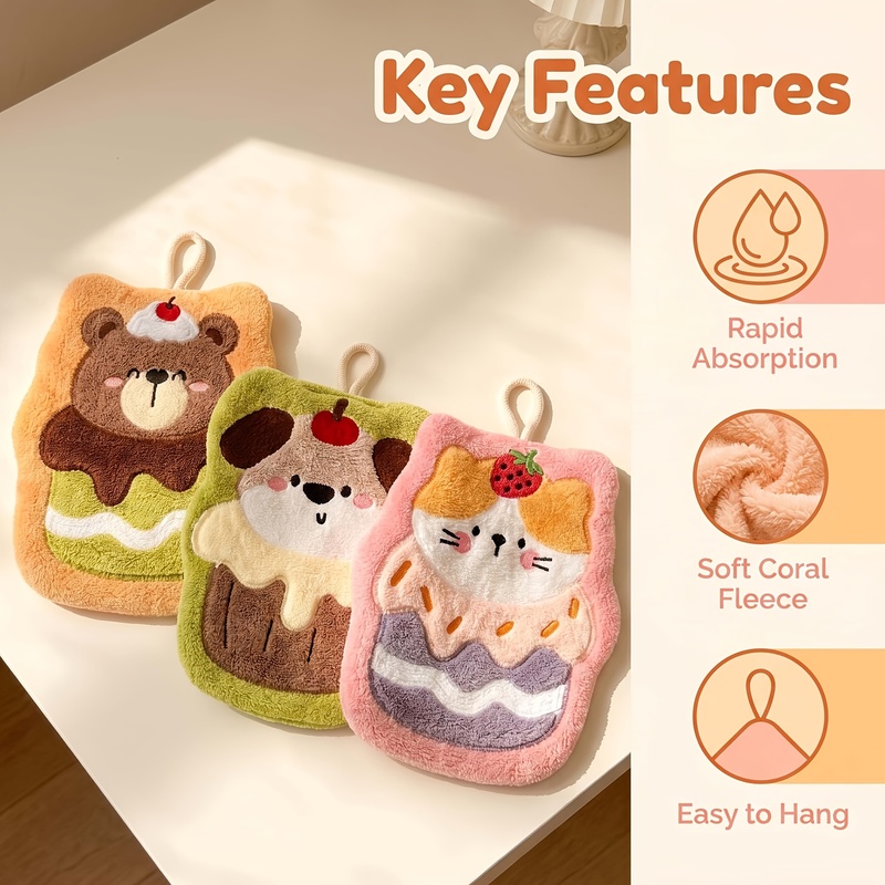 Cure Cake Animal Wiping Towel  - Embroidery Towel ulasan dan harga