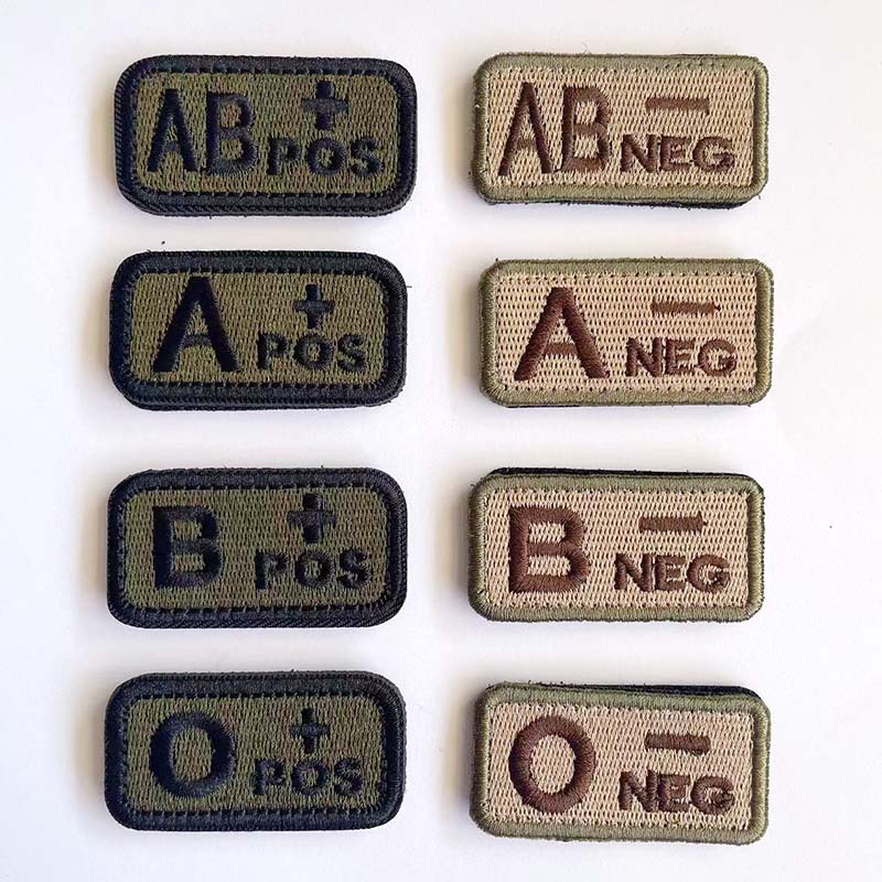 1 /2 PCS,A B AB O POS-NEG Bloo - Embroidery Fonts ulasan dan harga