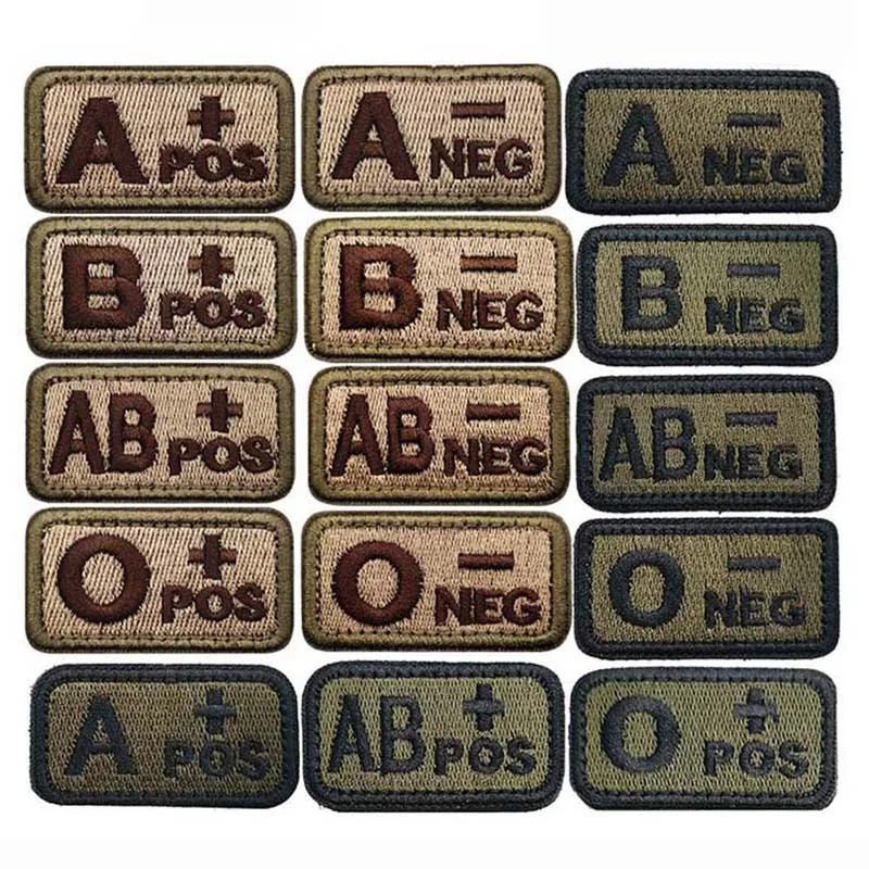 1 /2 PCS,A B AB O POS-NEG Bloo - Embroidery Fonts ulasan dan harga