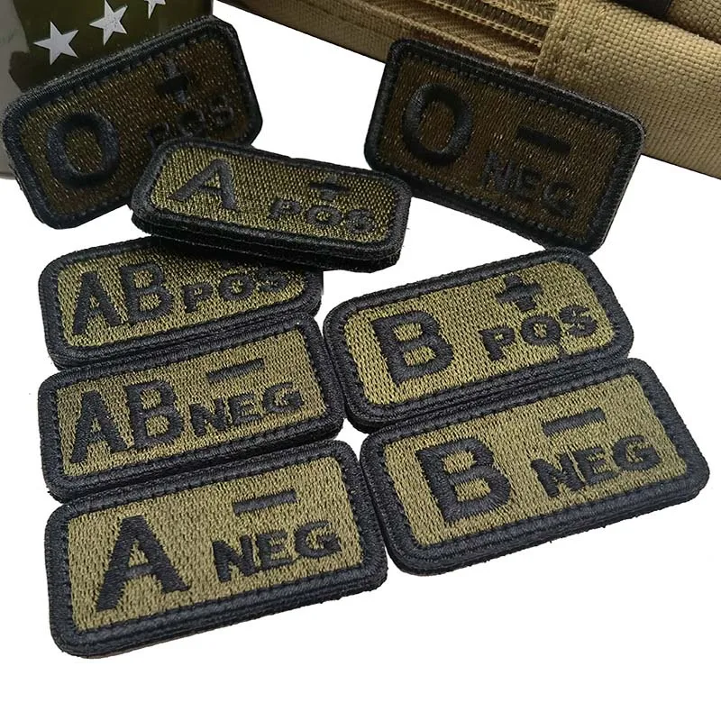 1 /2 PCS,A B AB O POS-NEG Bloo - Embroidery Fonts ulasan dan harga
