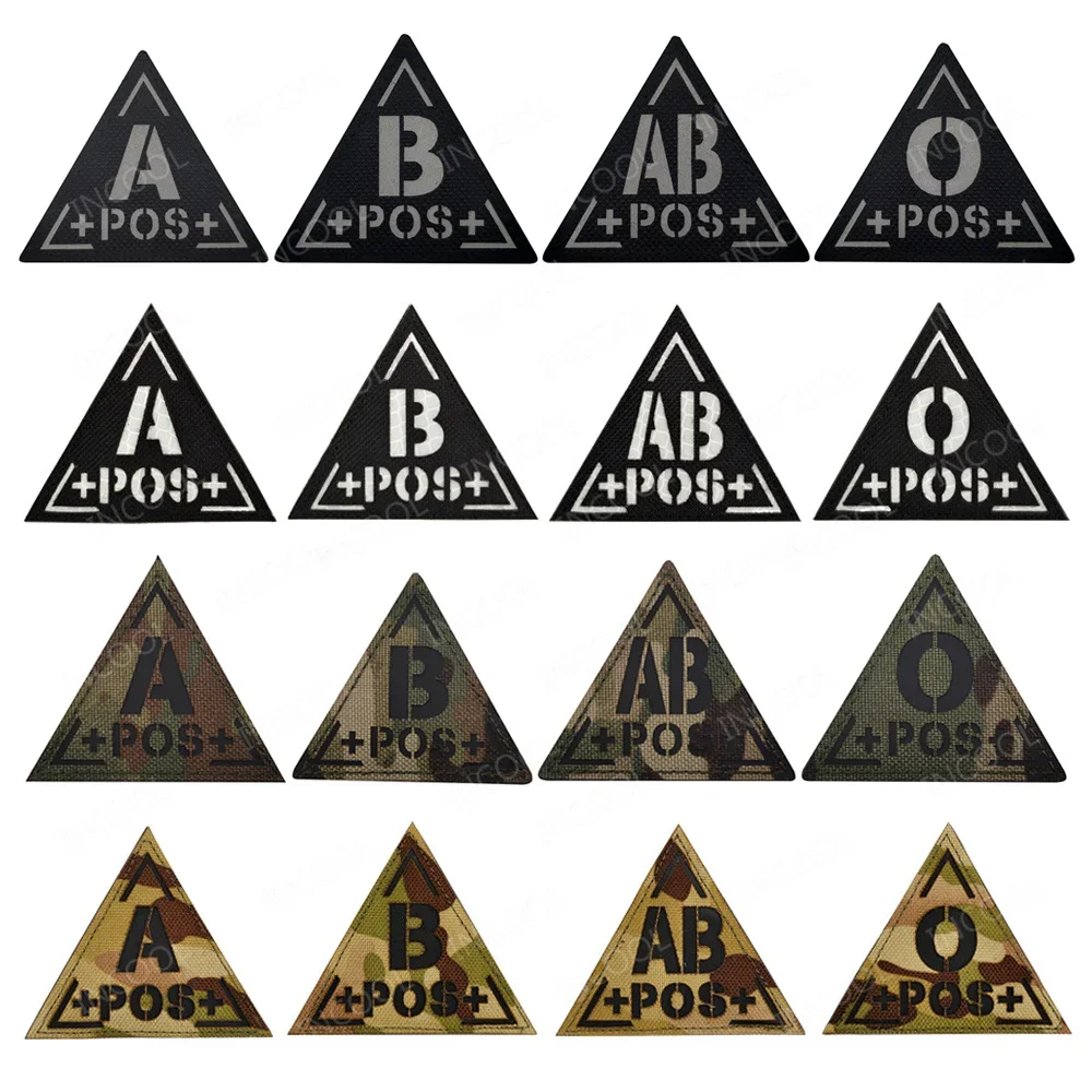 Blood Type Reflective Patches  - Embroidery Fonts ulasan dan harga