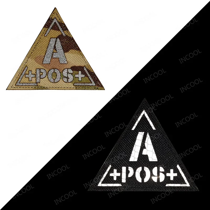 Blood Type Reflective Patches  - Embroidery Fonts ulasan dan harga