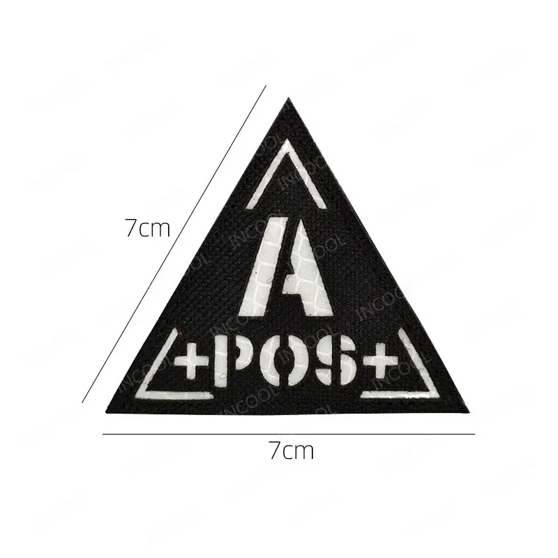 Blood Type Reflective Patches  - Embroidery Fonts ulasan dan harga