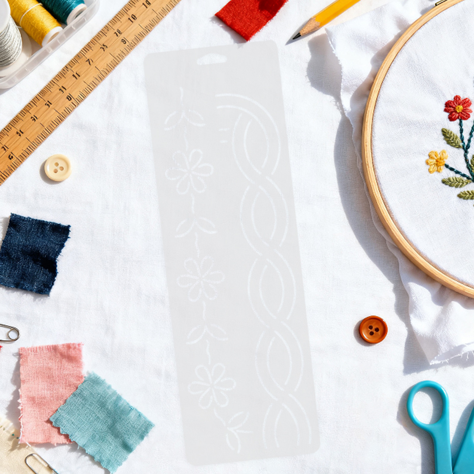 2 Pcs Corner Quilt Stencils Ha - Embroidery Quilting ulasan dan harga