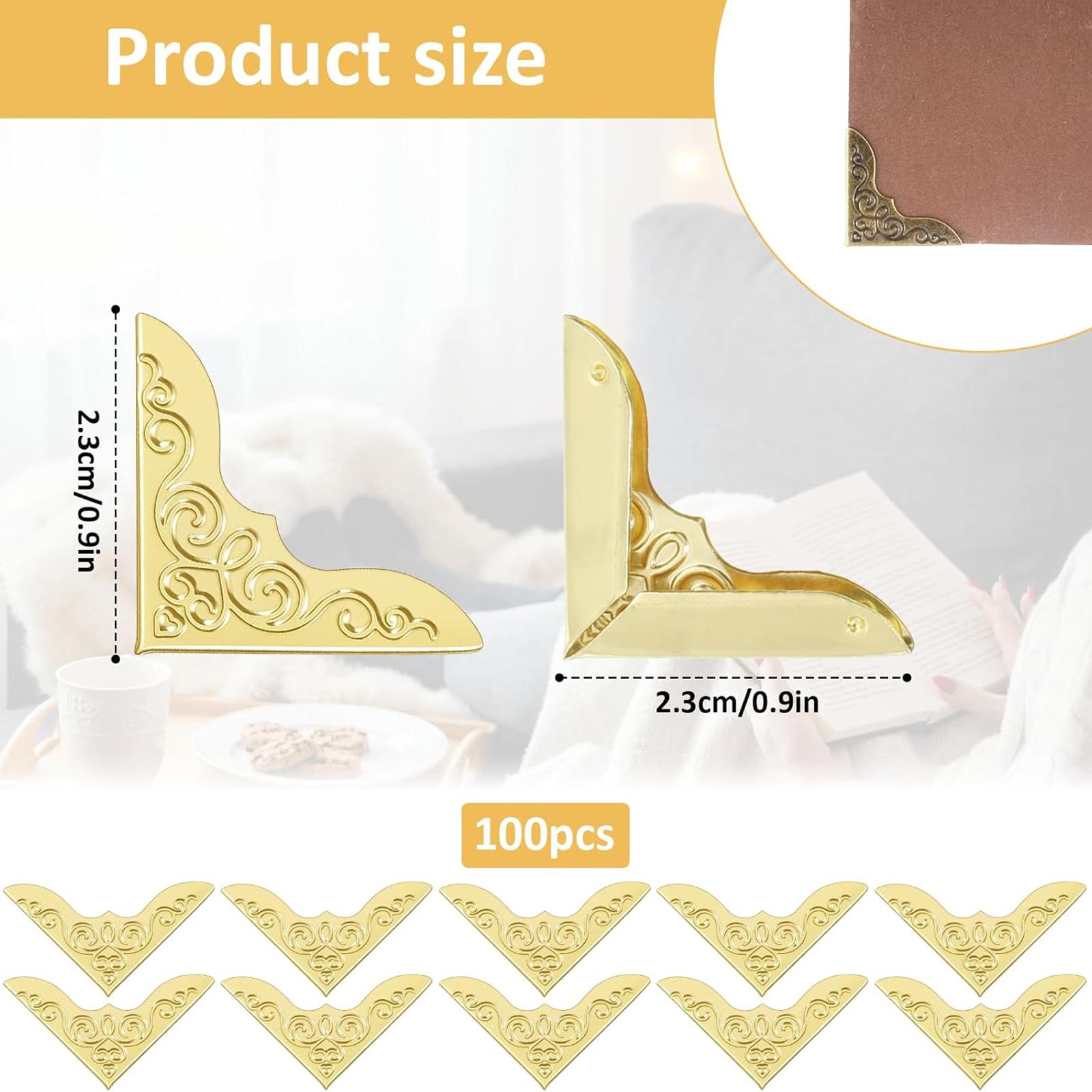 Decorative Metal Book Corner P - Embroidery Journal Book ulasan dan harga