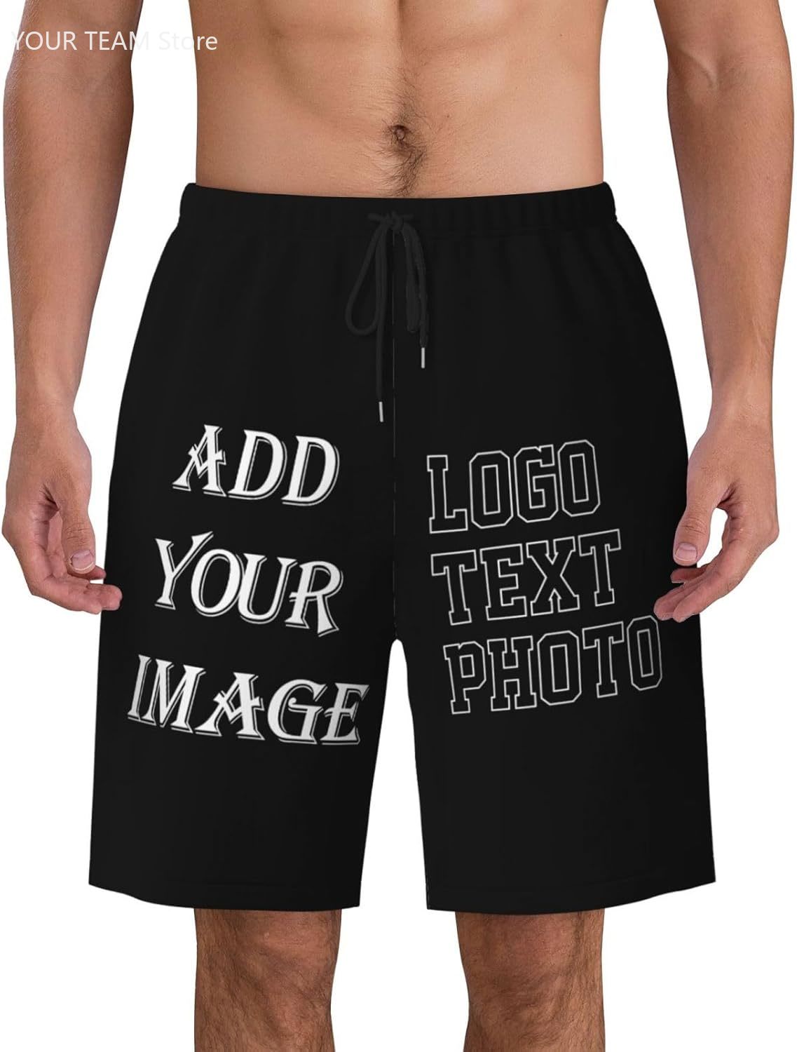 Custom Shorts for Men Design Y - Embroidery Design Logo ulasan dan harga